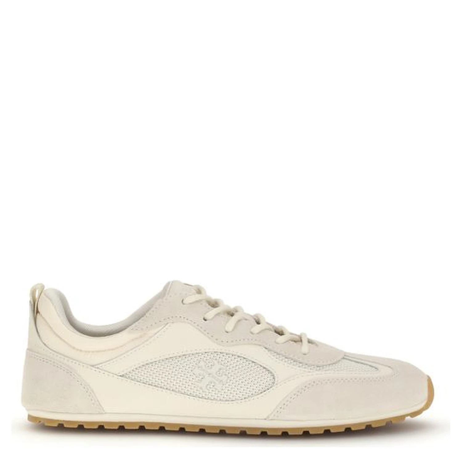 Cream Calf Leather Bos Taurus Low Top Sneakers