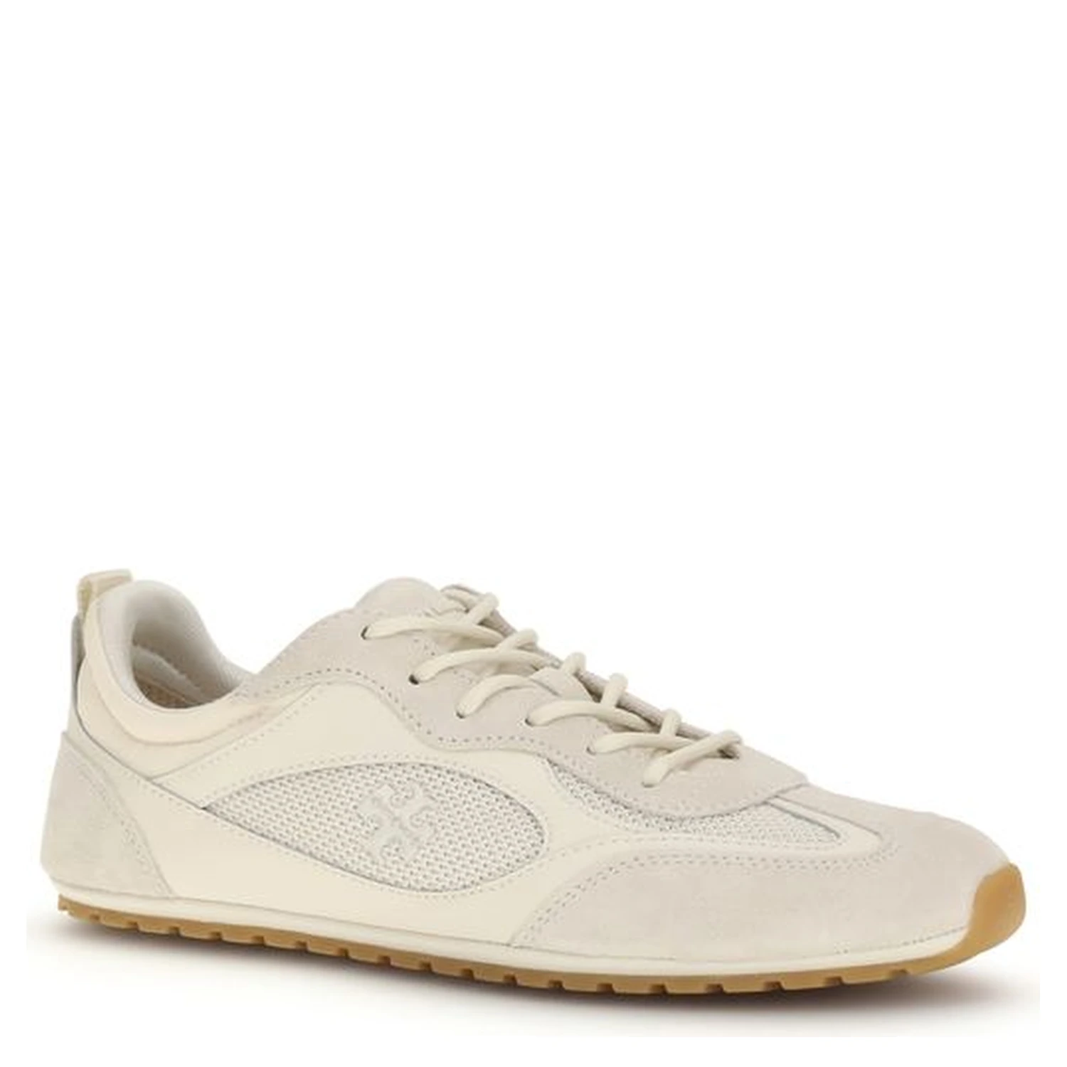 Cream Calf Leather Bos Taurus Low Top Sneakers