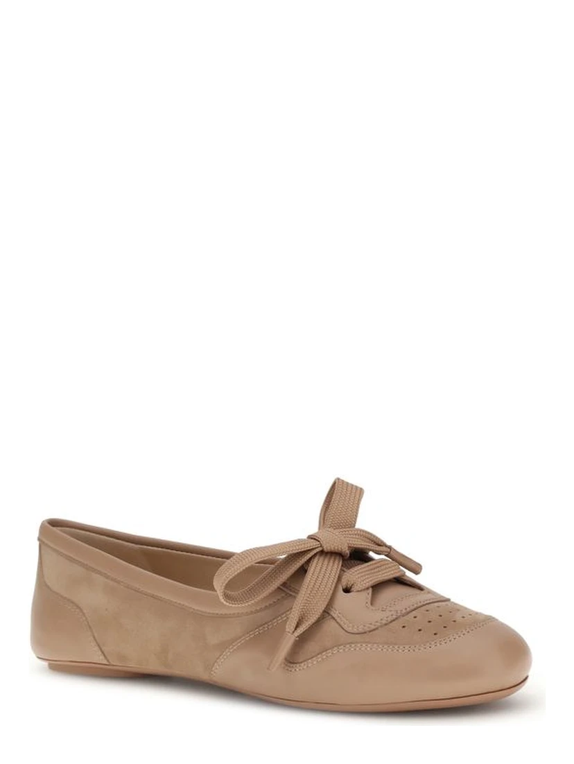 Multicolor Calf Leather Bos Taurus Ballet Flats