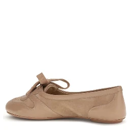 Multicolor Calf Leather Bos Taurus Ballet Flats
