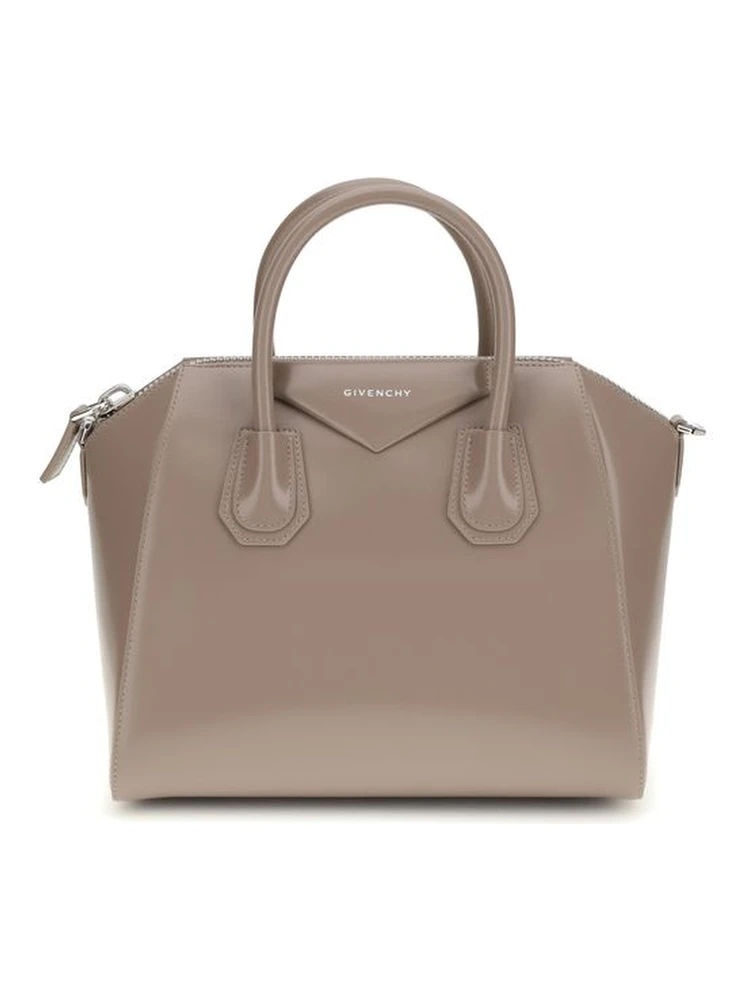 Gray Calf Leather Bos Taurus Shoulder Bag