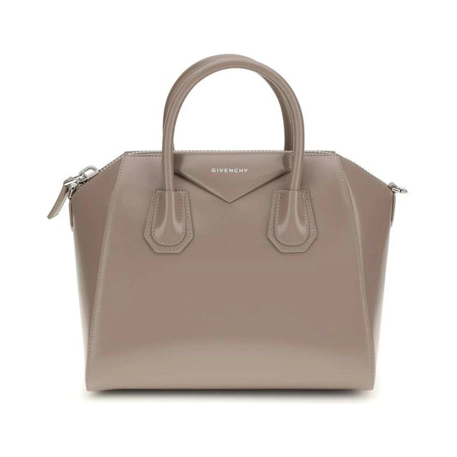 Gray Calf Leather Bos Taurus Shoulder Bag