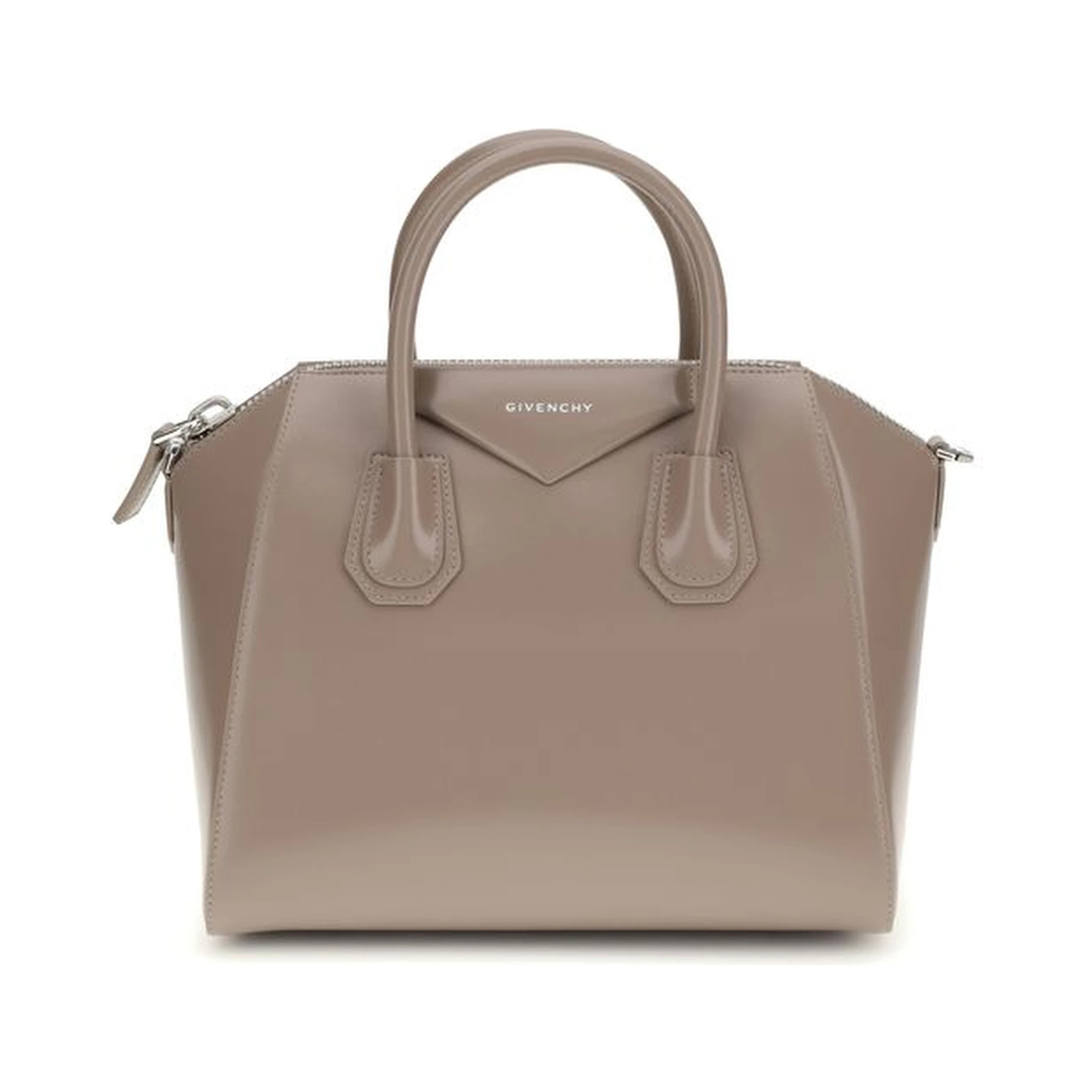 Gray Calf Leather Bos Taurus Shoulder Bag