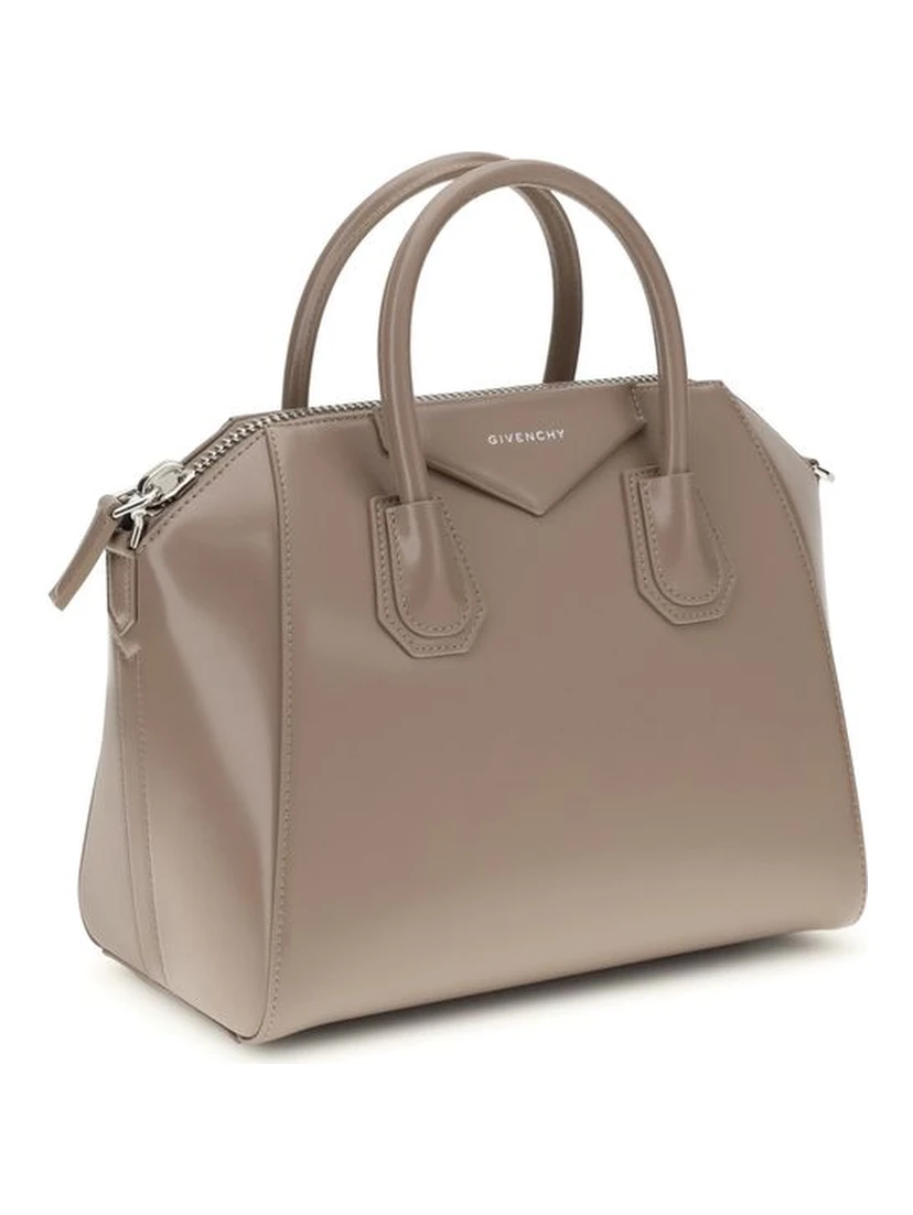 Gray Calf Leather Bos Taurus Shoulder Bag