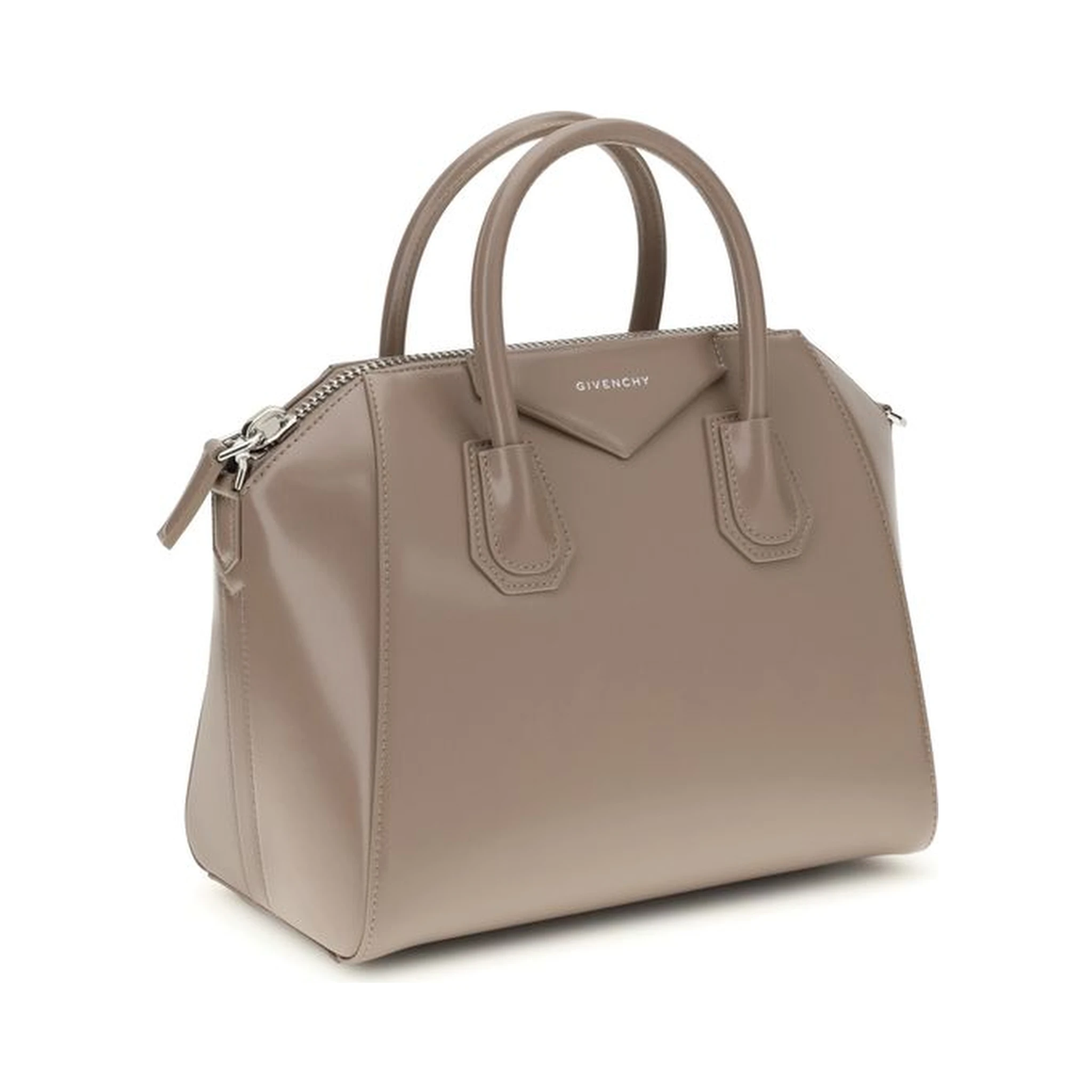 Gray Calf Leather Bos Taurus Shoulder Bag