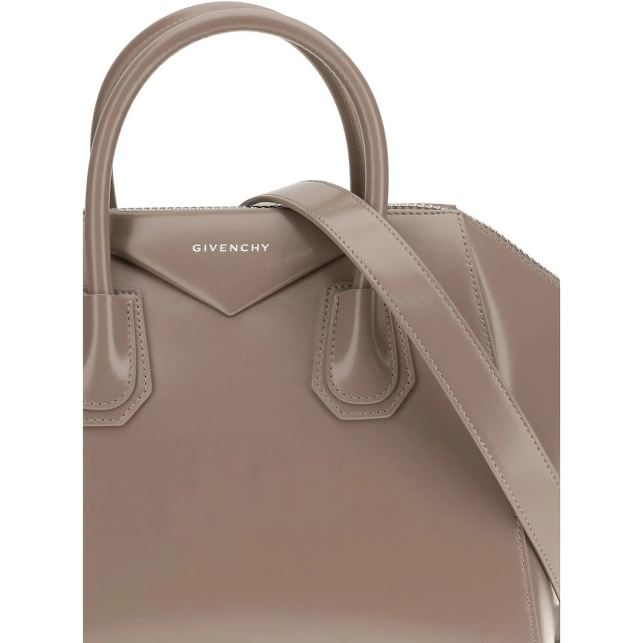 Gray Calf Leather Bos Taurus Shoulder Bag