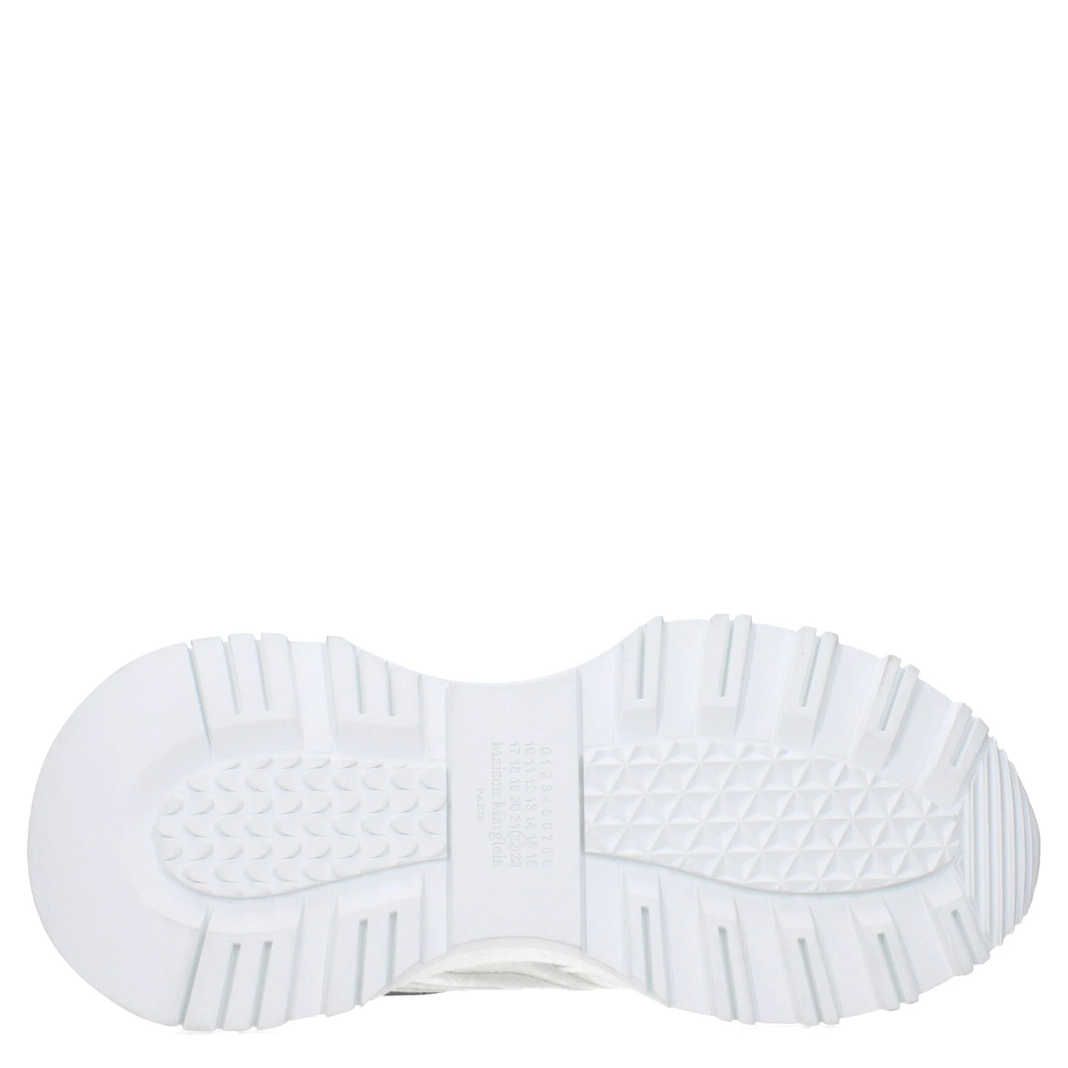 White Fabric Athletic Sneakers
