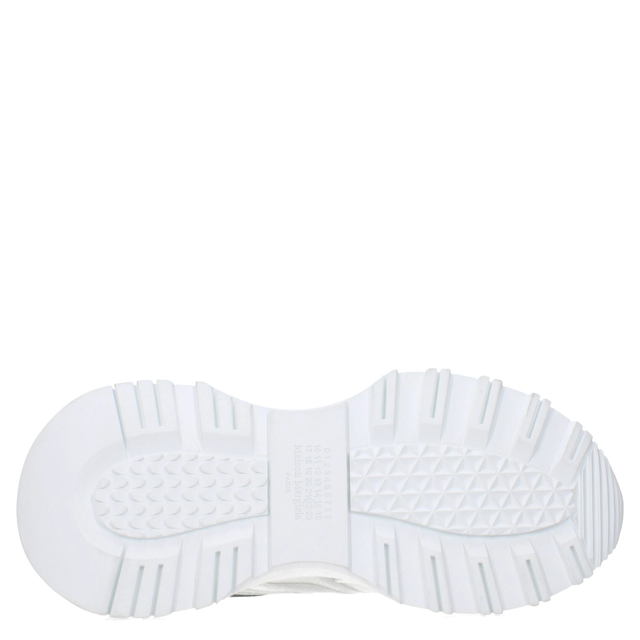 White Fabric Athletic Sneakers