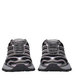 Black Fabric Athletic Sneakers