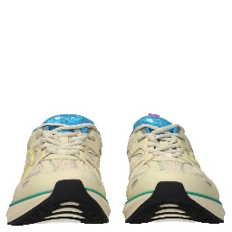 Beige Fabric Athletic Sneakers