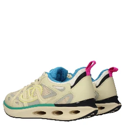 Beige Fabric Athletic Sneakers