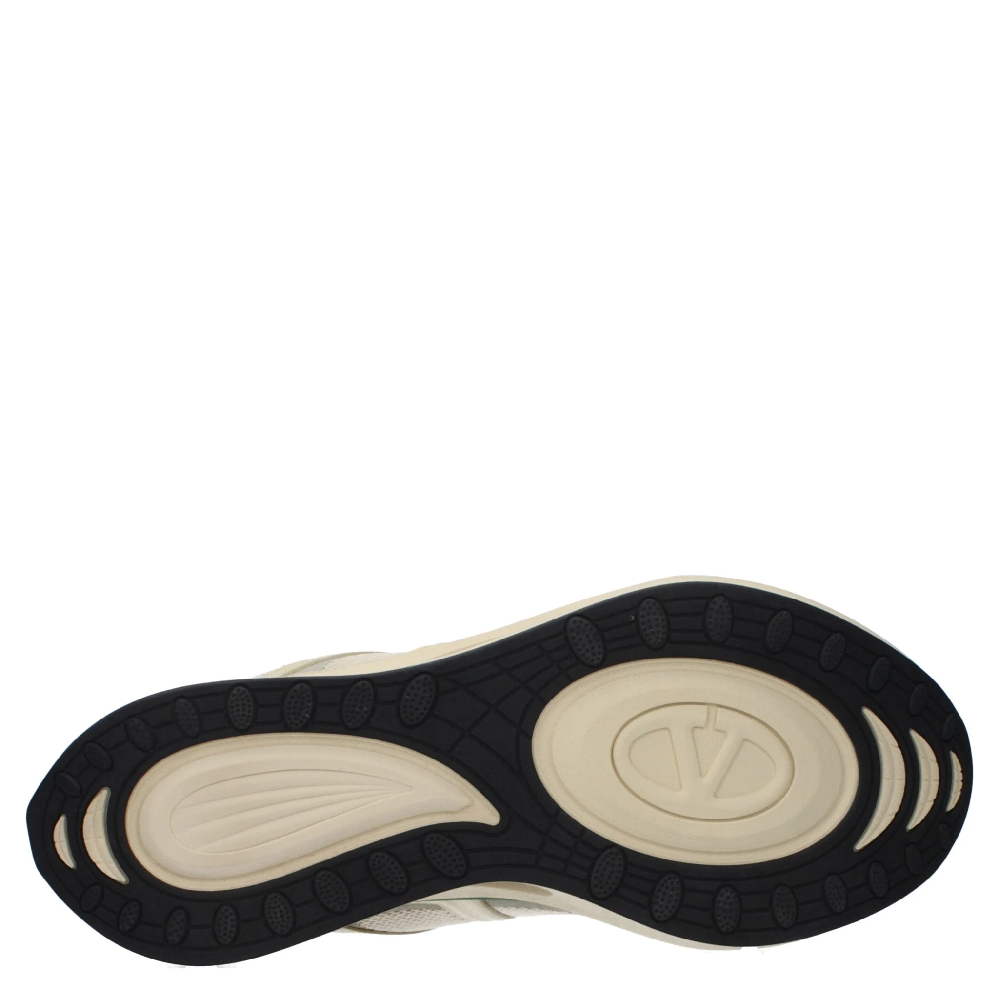 Beige Fabric Athletic Sneakers