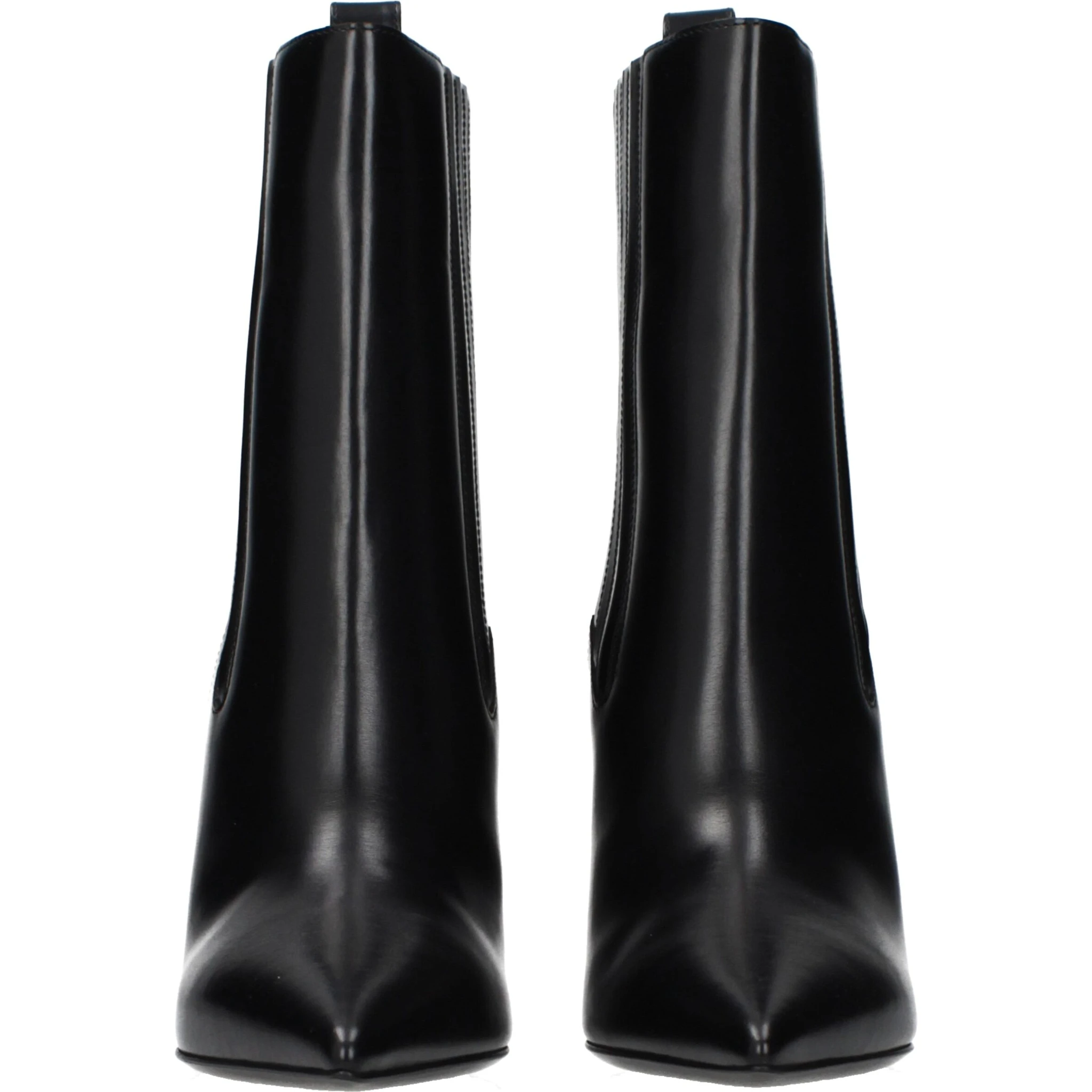 حذاء كاحل من الجلد الأسود