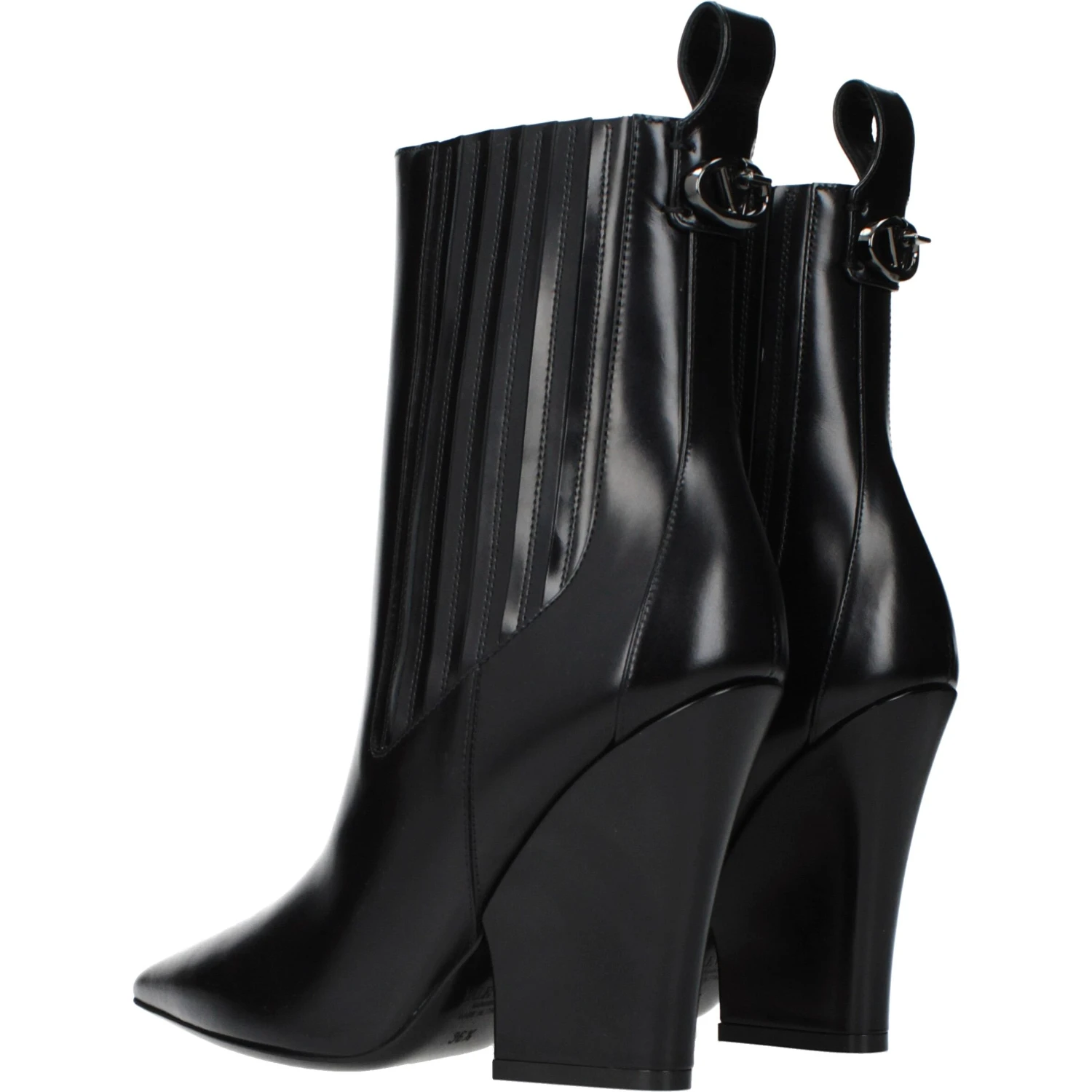 Black Leather Ankle Boots