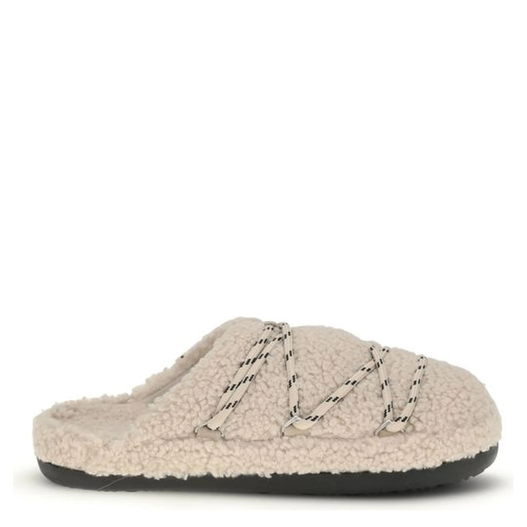 Beige Polyamide Flats