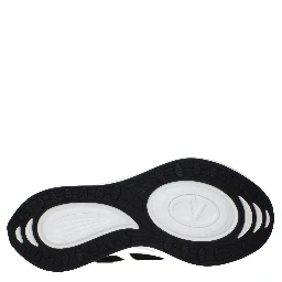 White Fabric Athletic Sneakers