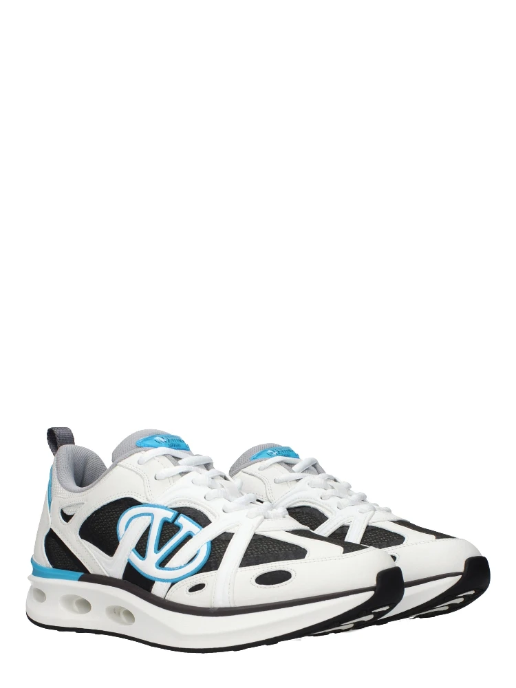 White Fabric Athletic Sneakers alternative