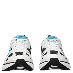 White Fabric Athletic Sneakers