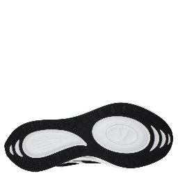 White Fabric Athletic Sneakers