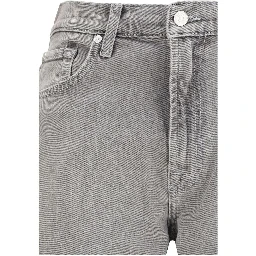 Gray Cotton Relaxed Fit Jeans