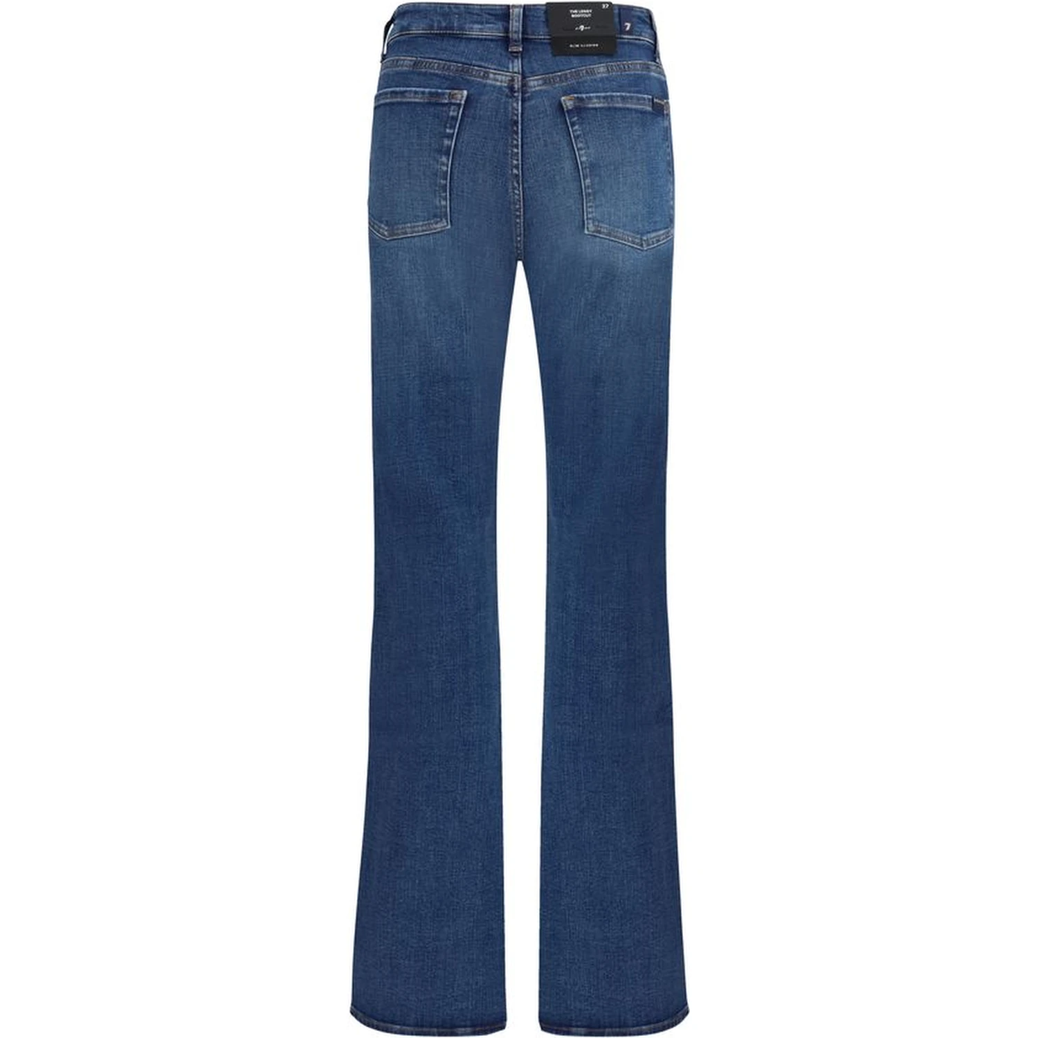 Blue Cotton Bootcut Jeans