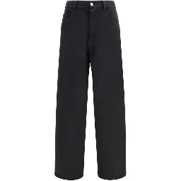 Black Cotton Athletic Pants