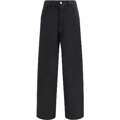 Black Cotton Athletic Pants