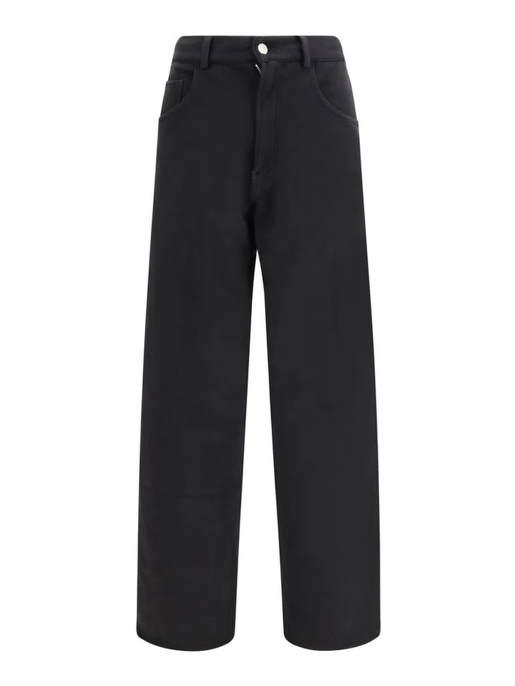 Black Cotton Athletic Pants