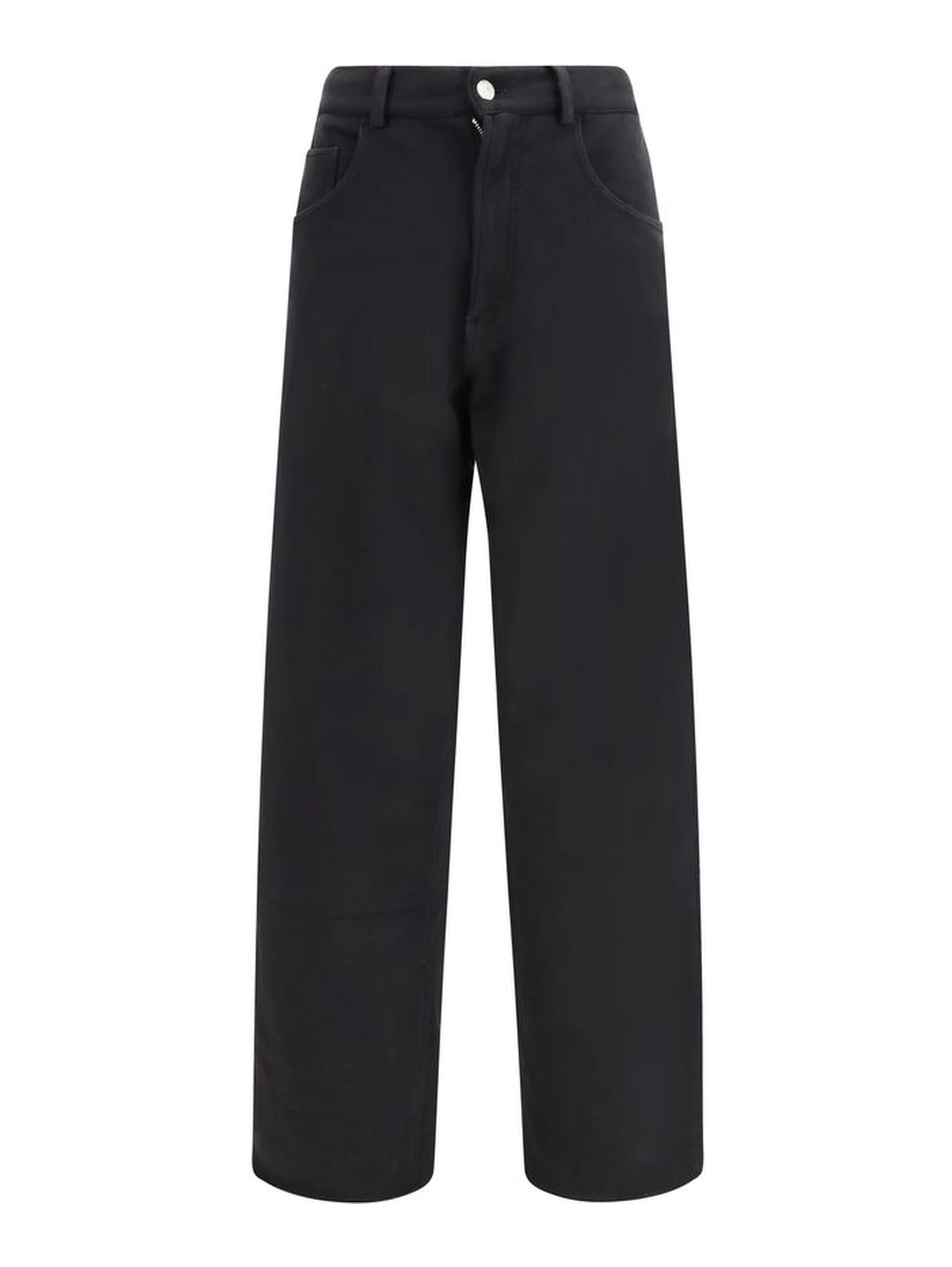 Black Cotton Athletic Pants