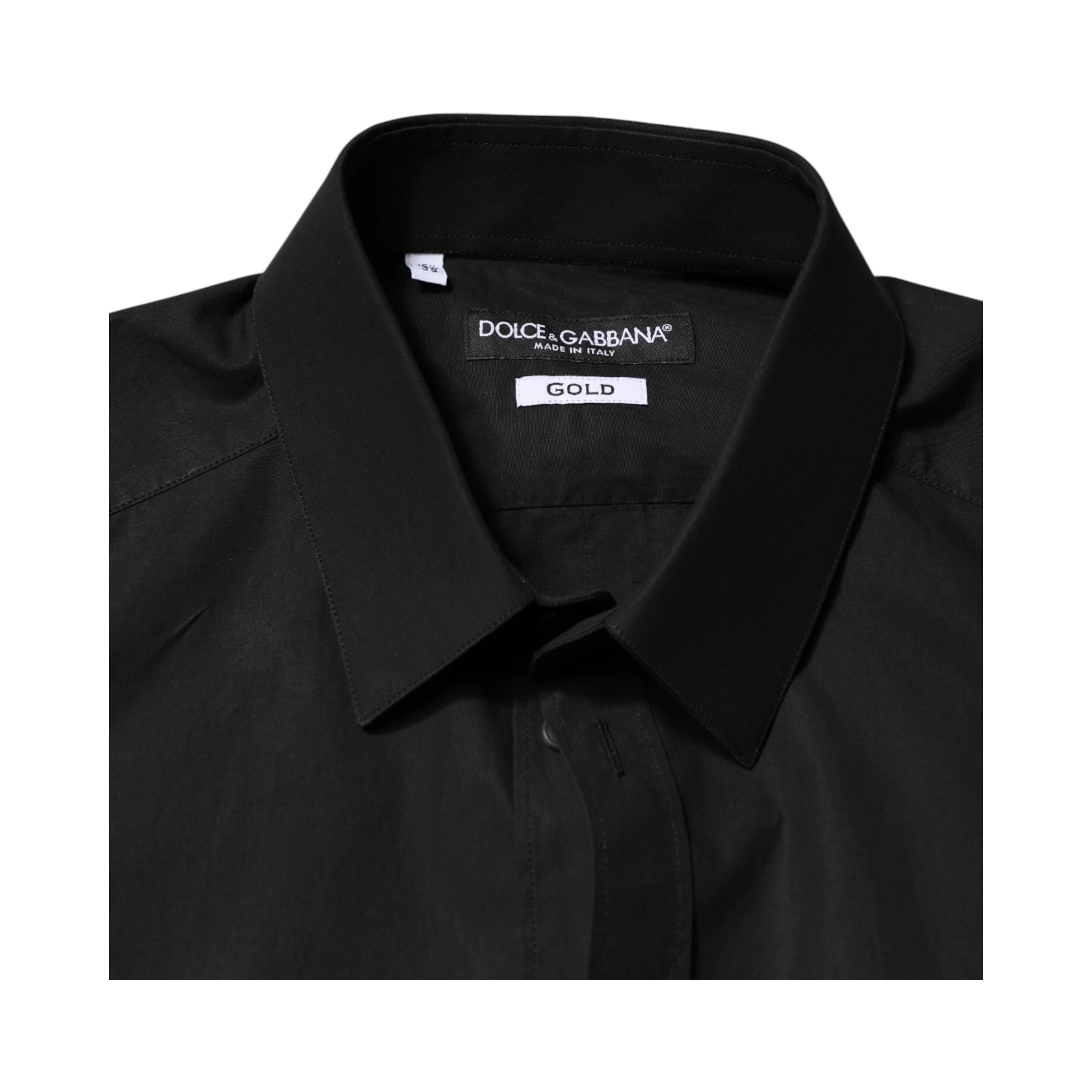 Black GOLD Cotton Men Dress Formal Shirt