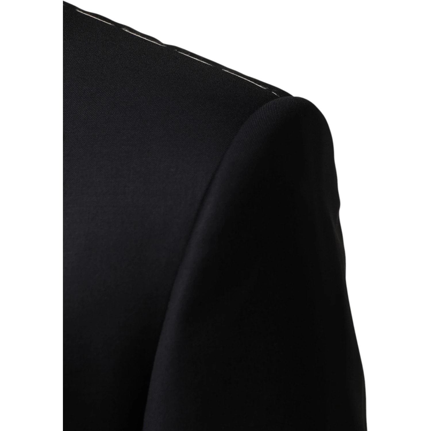 Black Wool Single Breasted 3 Piece Men Suit