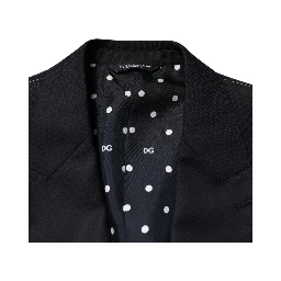 Black Wool Single Breasted Men 2 Piece Suit