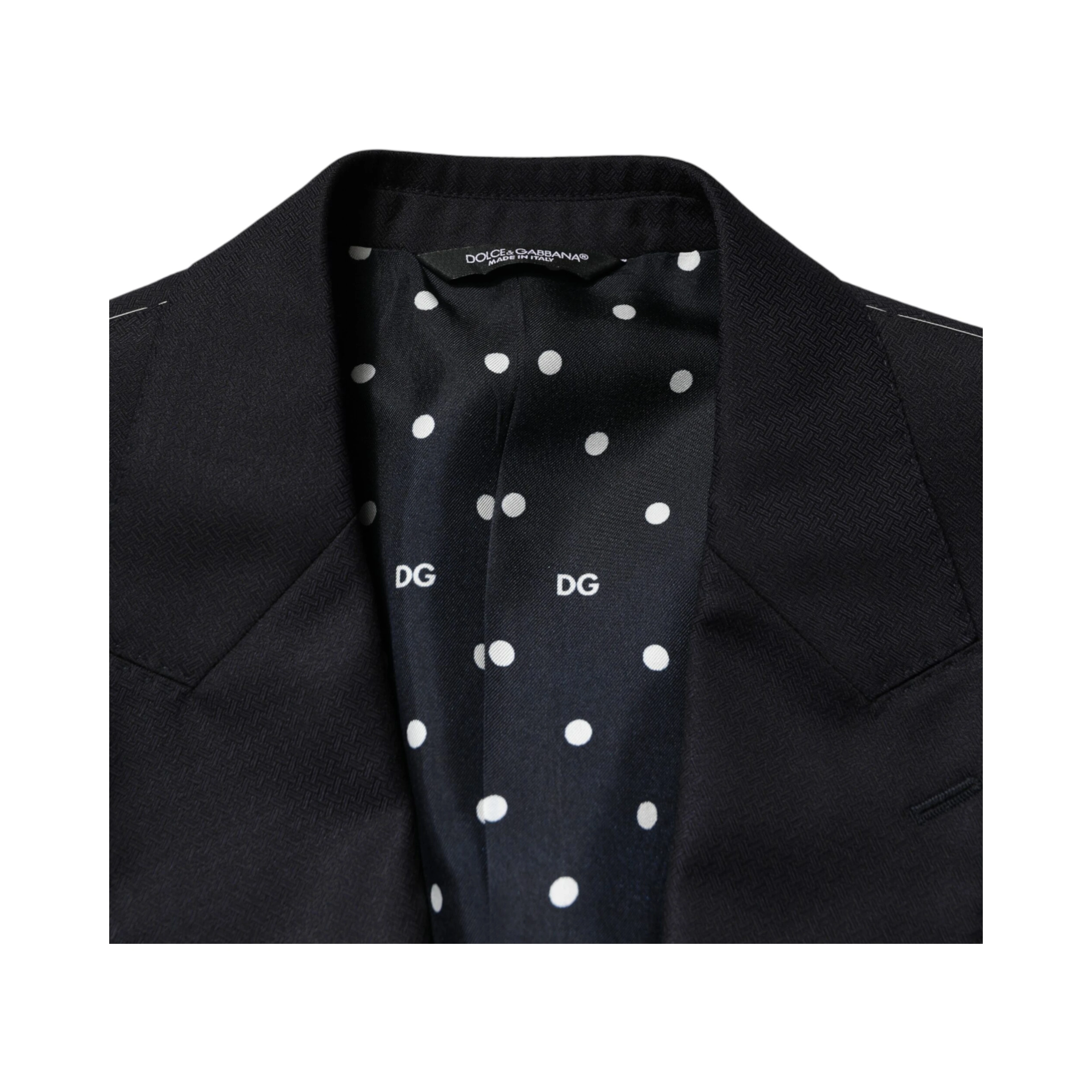 Black Wool Single Breasted Men 2 Piece Suit