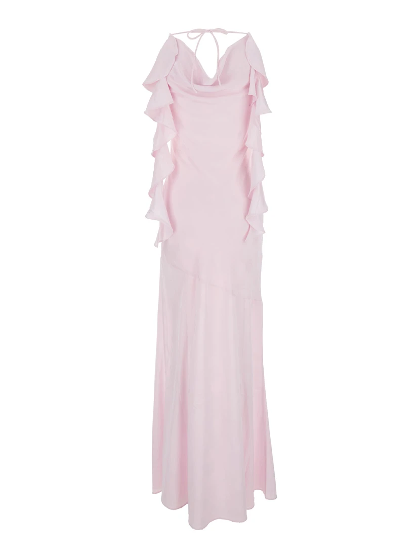 فستان ماكسي بتصميم شلال