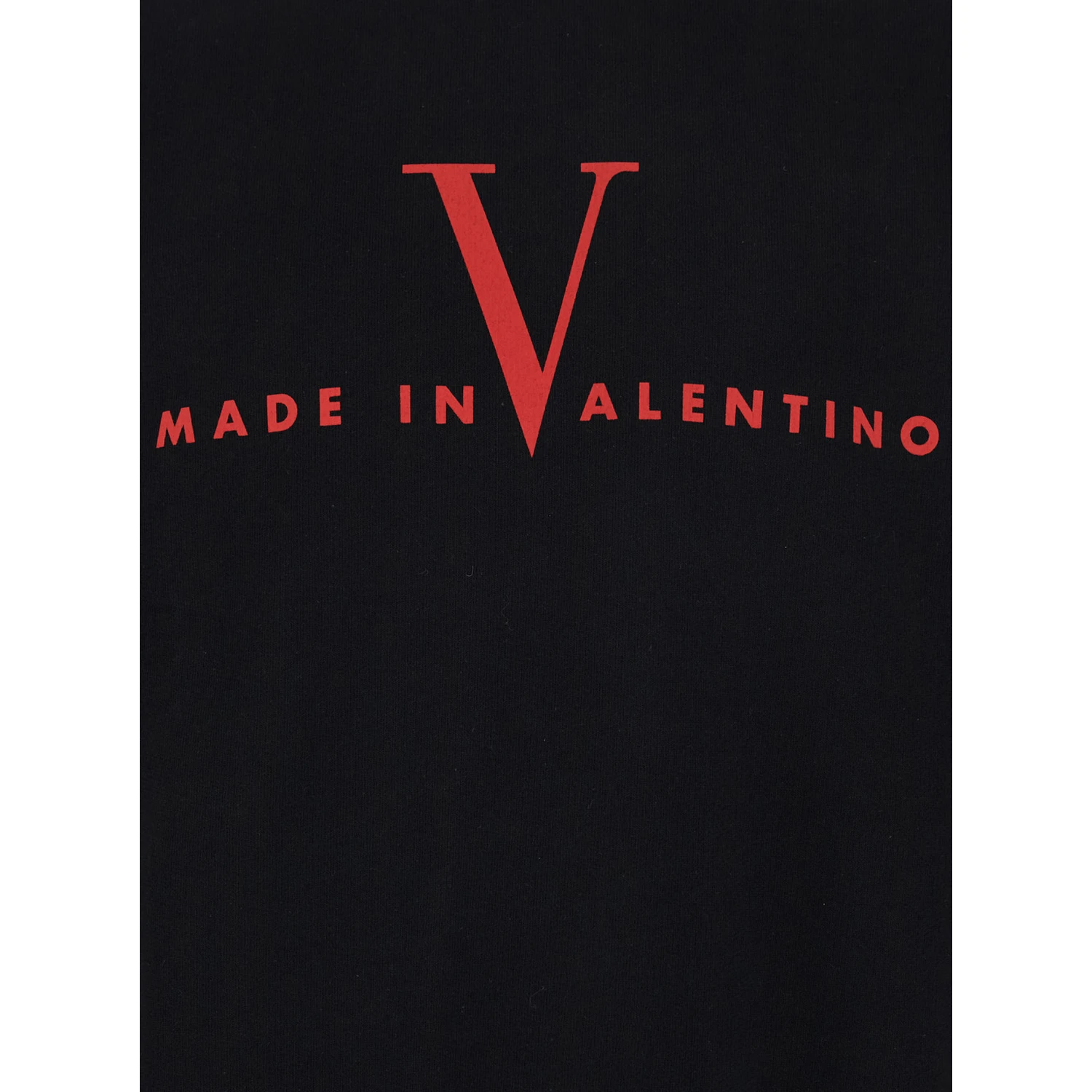 Black Crewneck Sweatshirt with Logo Print on the Front and Dropped Shoulders in Cotton Man