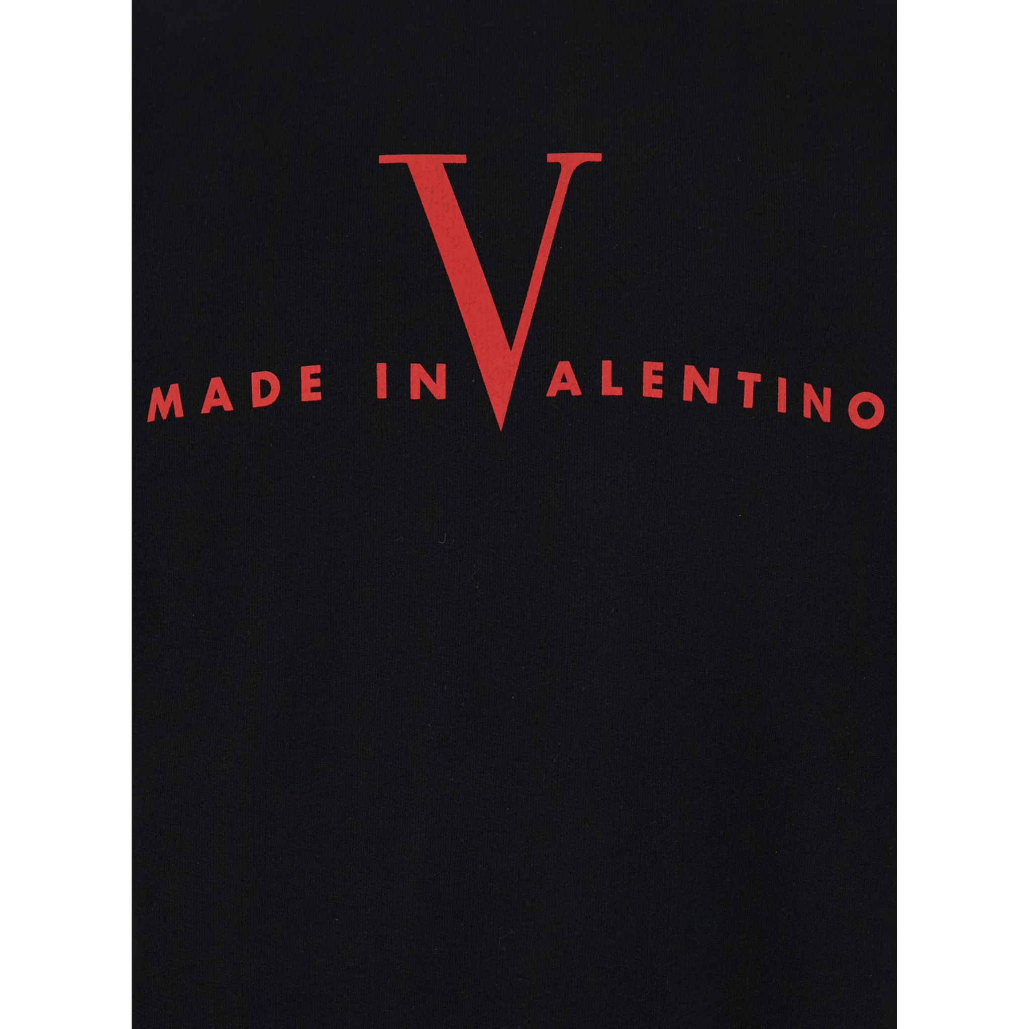 Black Crewneck Sweatshirt with Logo Print on the Front and Dropped Shoulders in Cotton Man