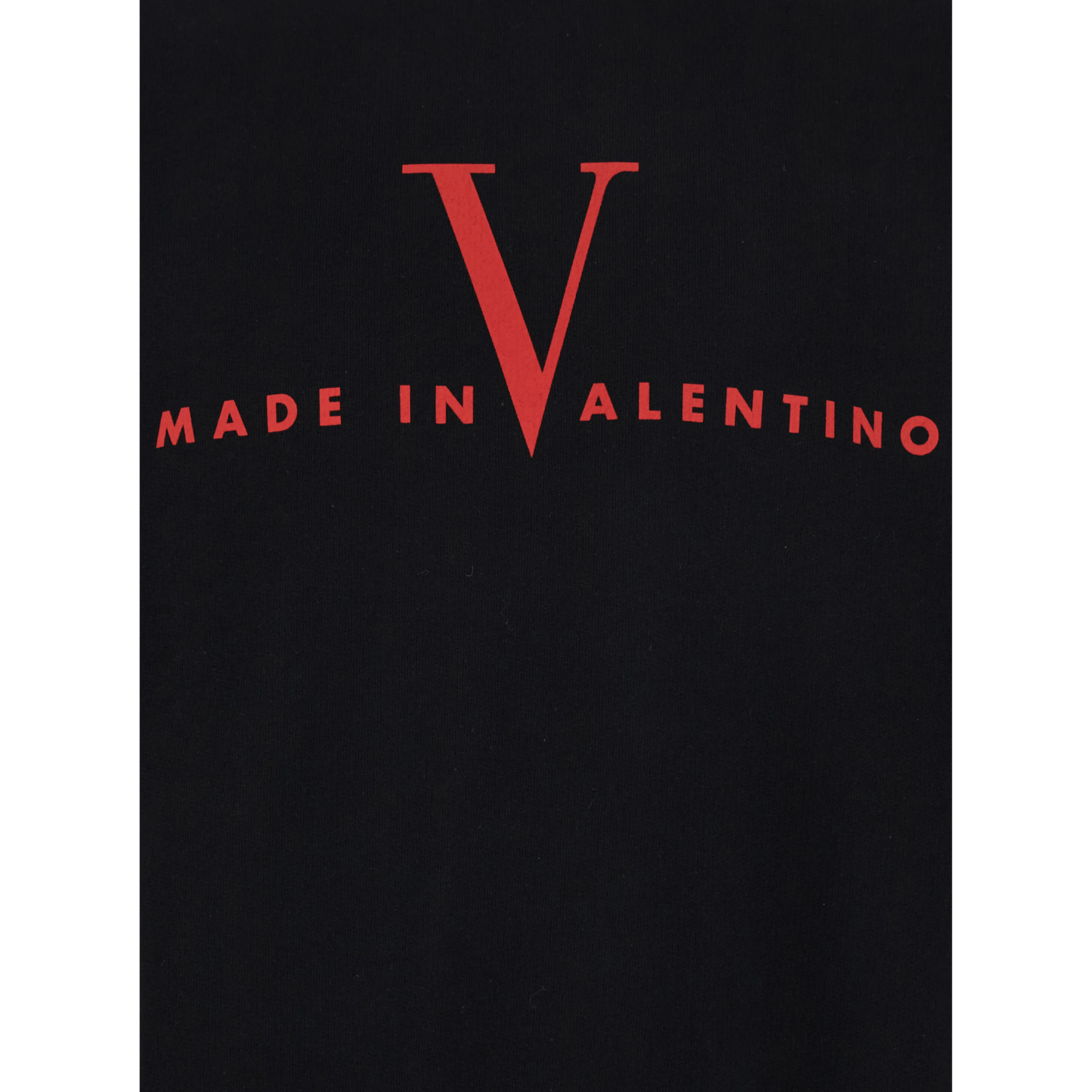 Black Crewneck Sweatshirt with Logo Print on the Front and Dropped Shoulders in Cotton Man