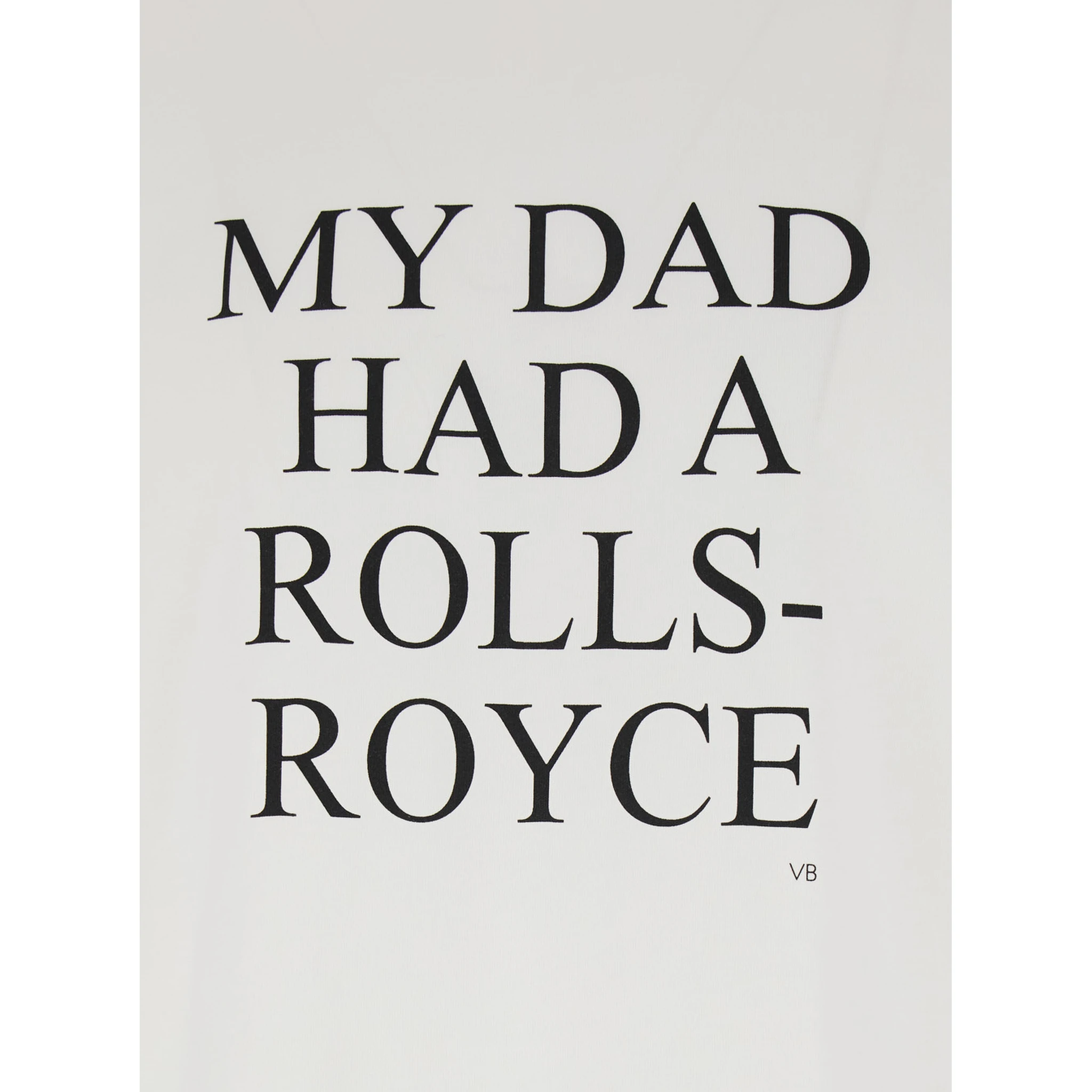 White T-shirt with Slogan Lettering on the front in Cotton Woman