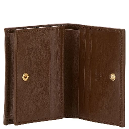 Gucci Horsebit 1955 Beige and Ebony Card-Holder with Horsebit Detail in GG Supreme Canvas Woman