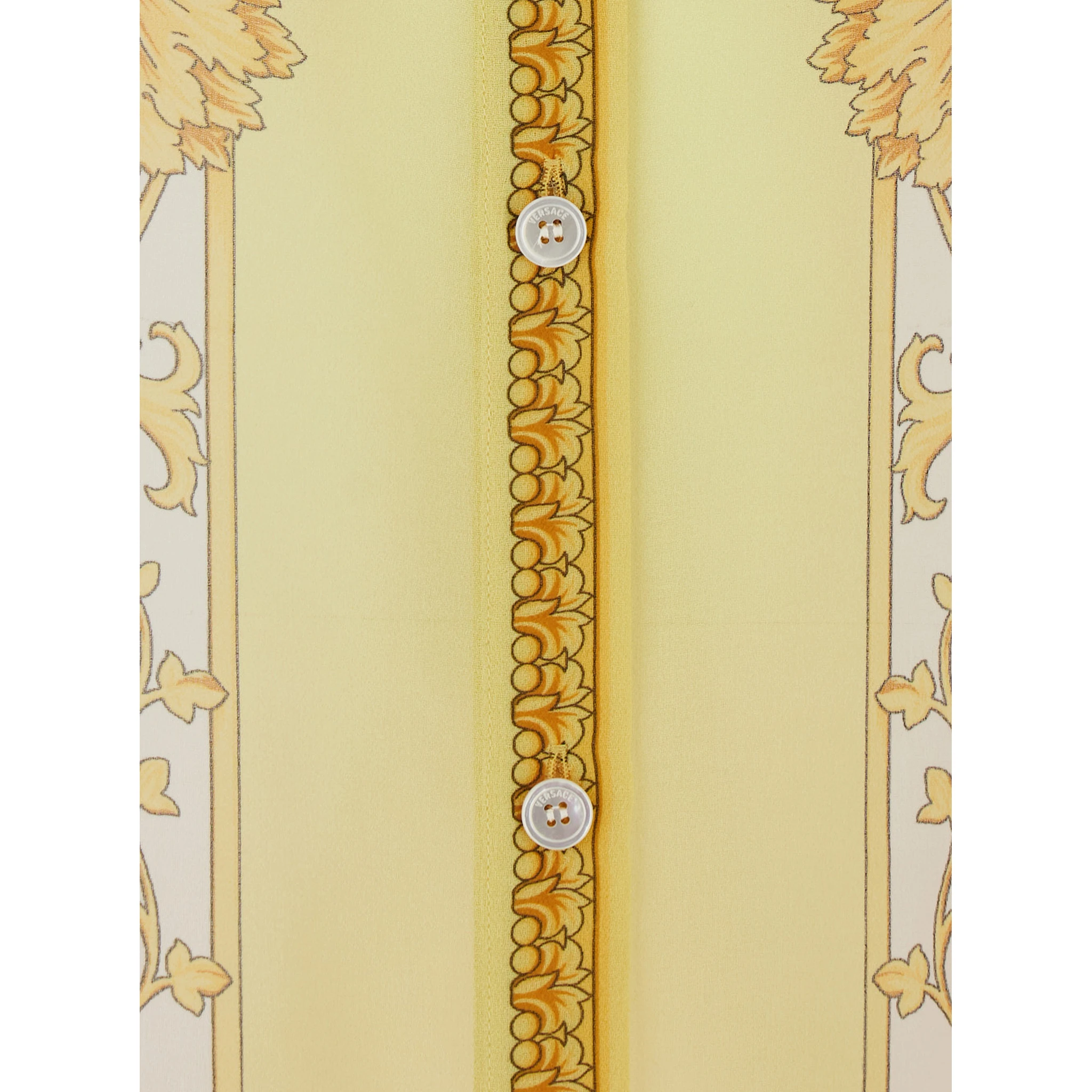 Multicolor Caftan with Button Closure and All-Over Geometric Print in Fabric Woman