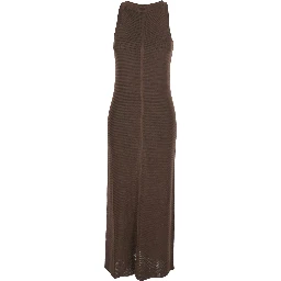 فستان طويل من بابلو براون بتصميم ضيق من الفسكوز للنساء