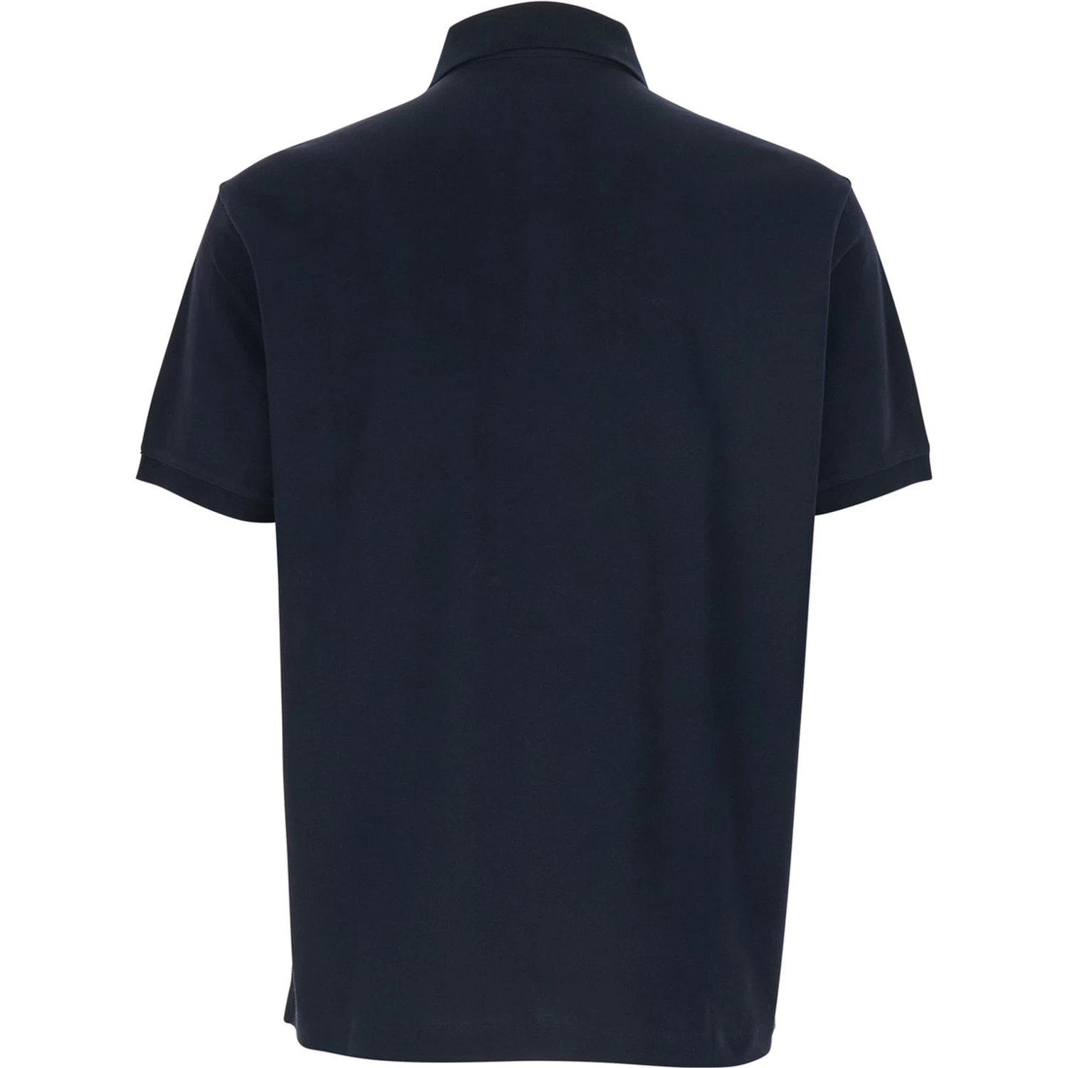 Blue Polo Shirt with Classic Collar and Logo Embroidery on the Front in Cotton Man