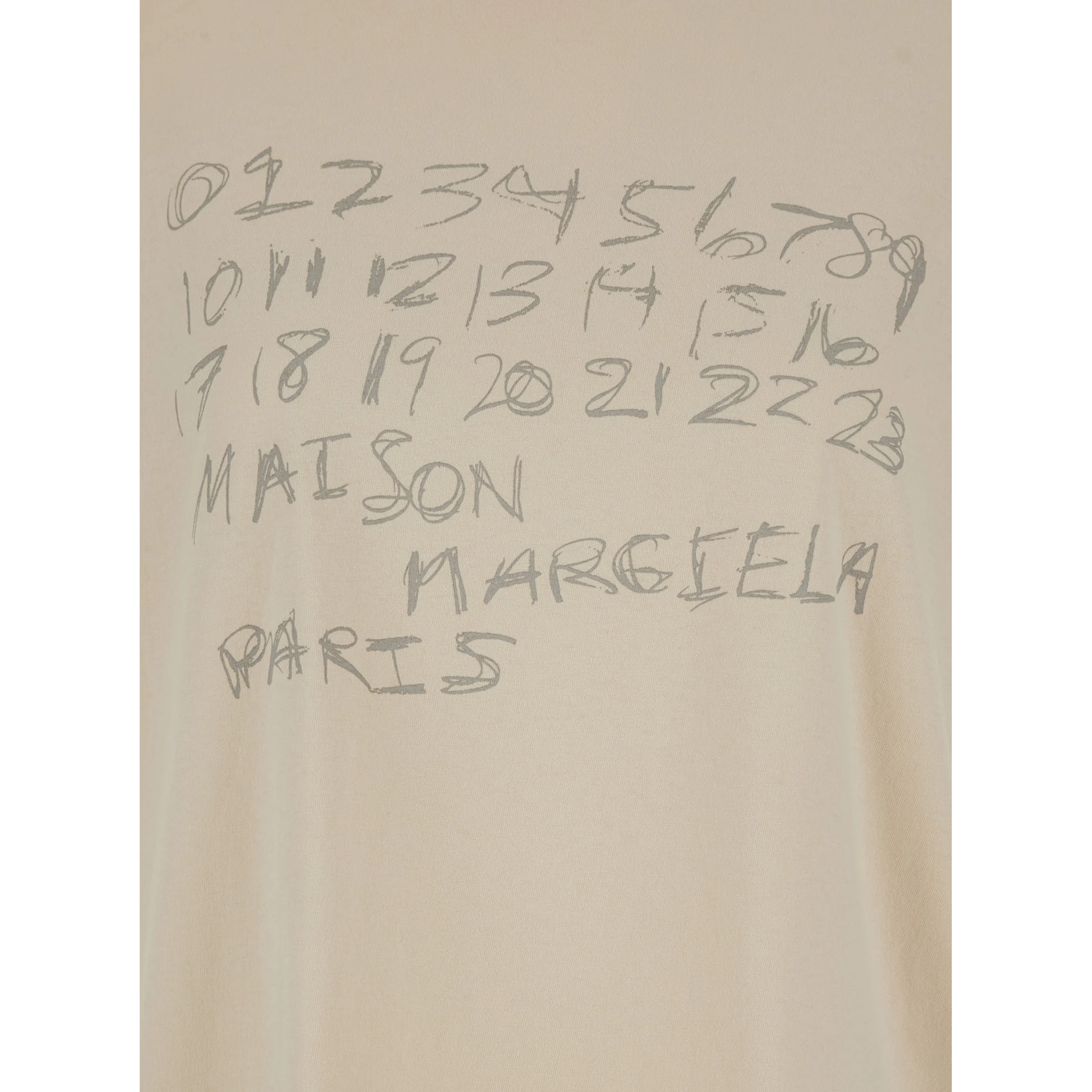 White Crewneck T-Shirt with Maxi Logo Print on the Front in Cotton Woman