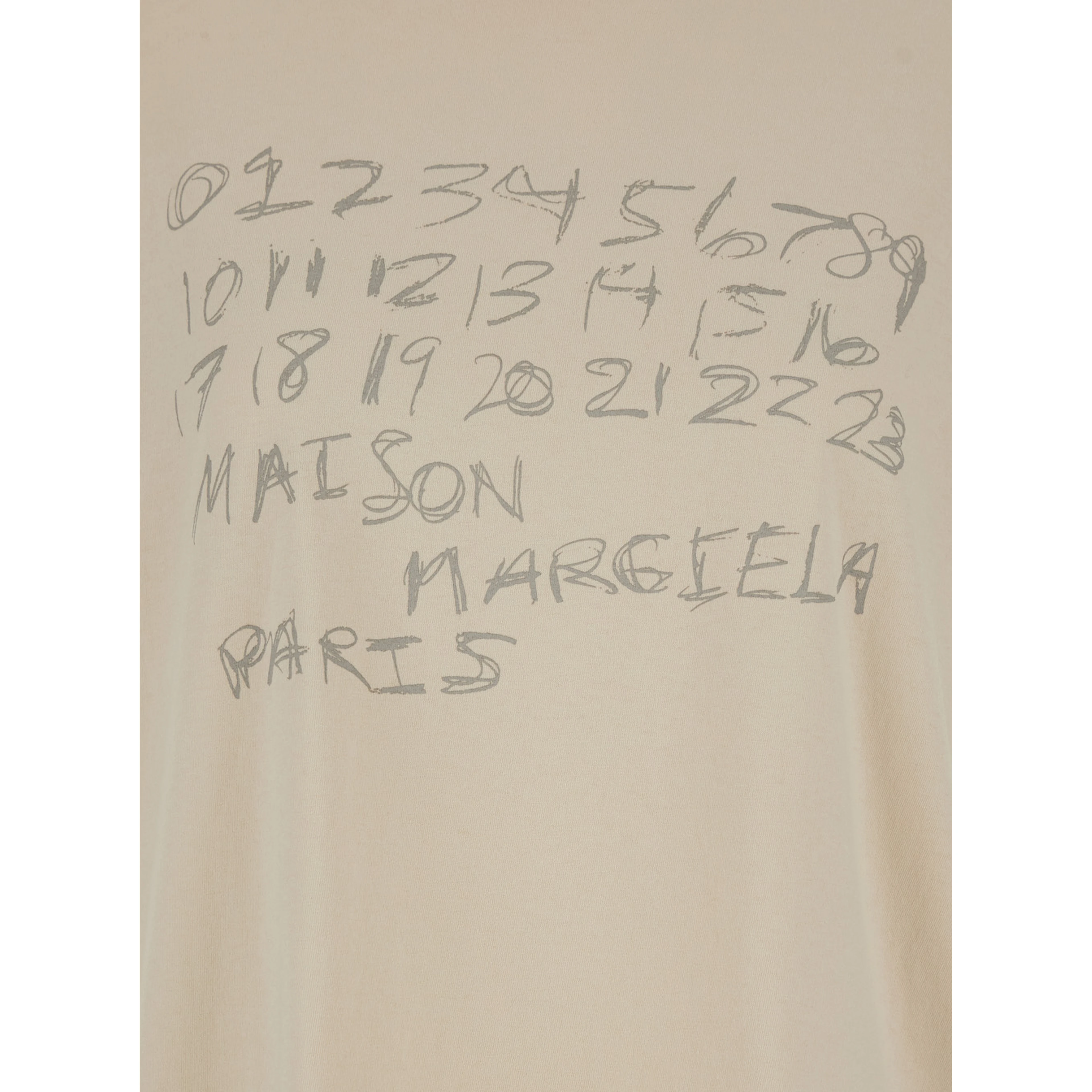 White Crewneck T-Shirt with Maxi Logo Print on the Front in Cotton Woman