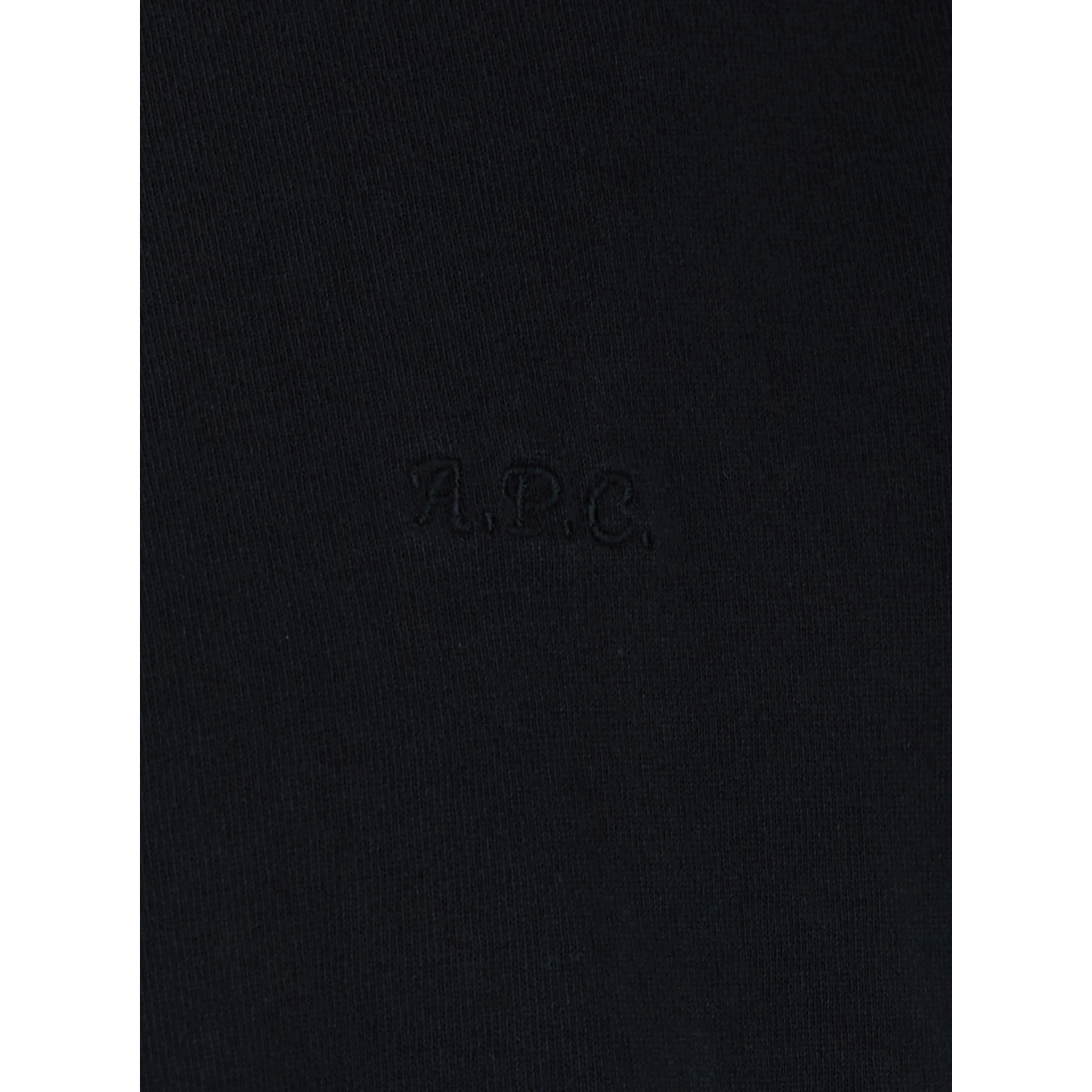 Black Crewneck T-Shirt with Contrasting Details in Cotton Man