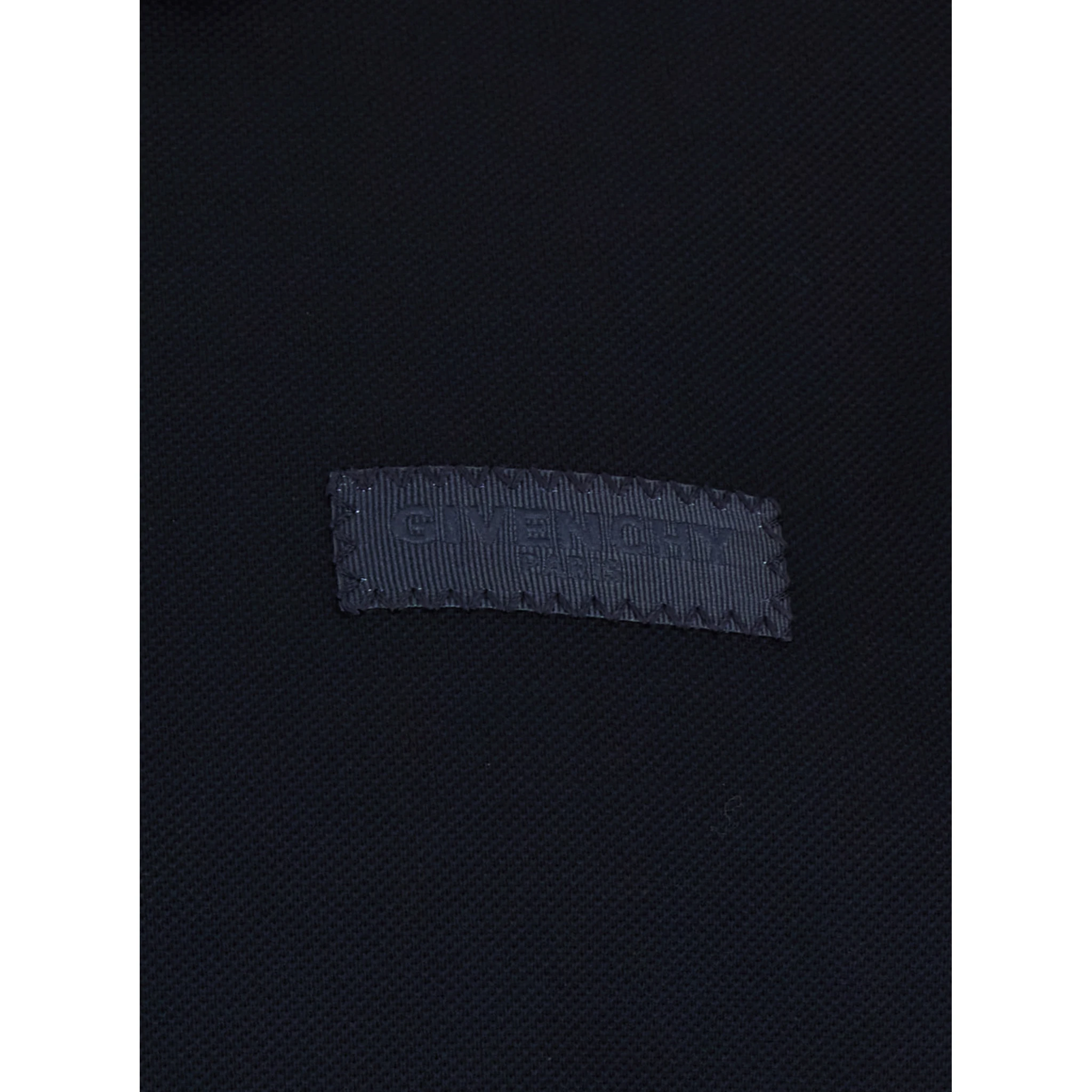 Blue Polo Shirt with Classic Collar and Logo Patch on the Front in Cotton Man