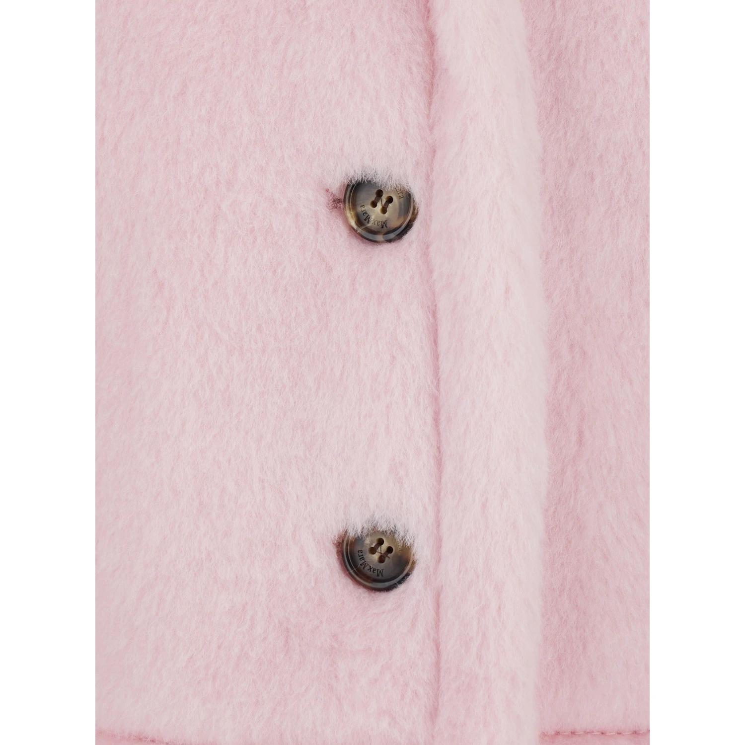 Corvino Pink Cape with Classic Lapels and Short Sleeves in Fur Woman