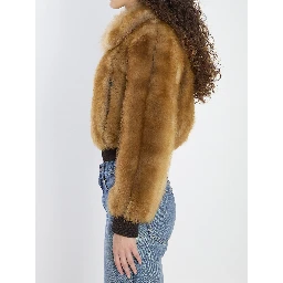 Bomber jacket in shearling