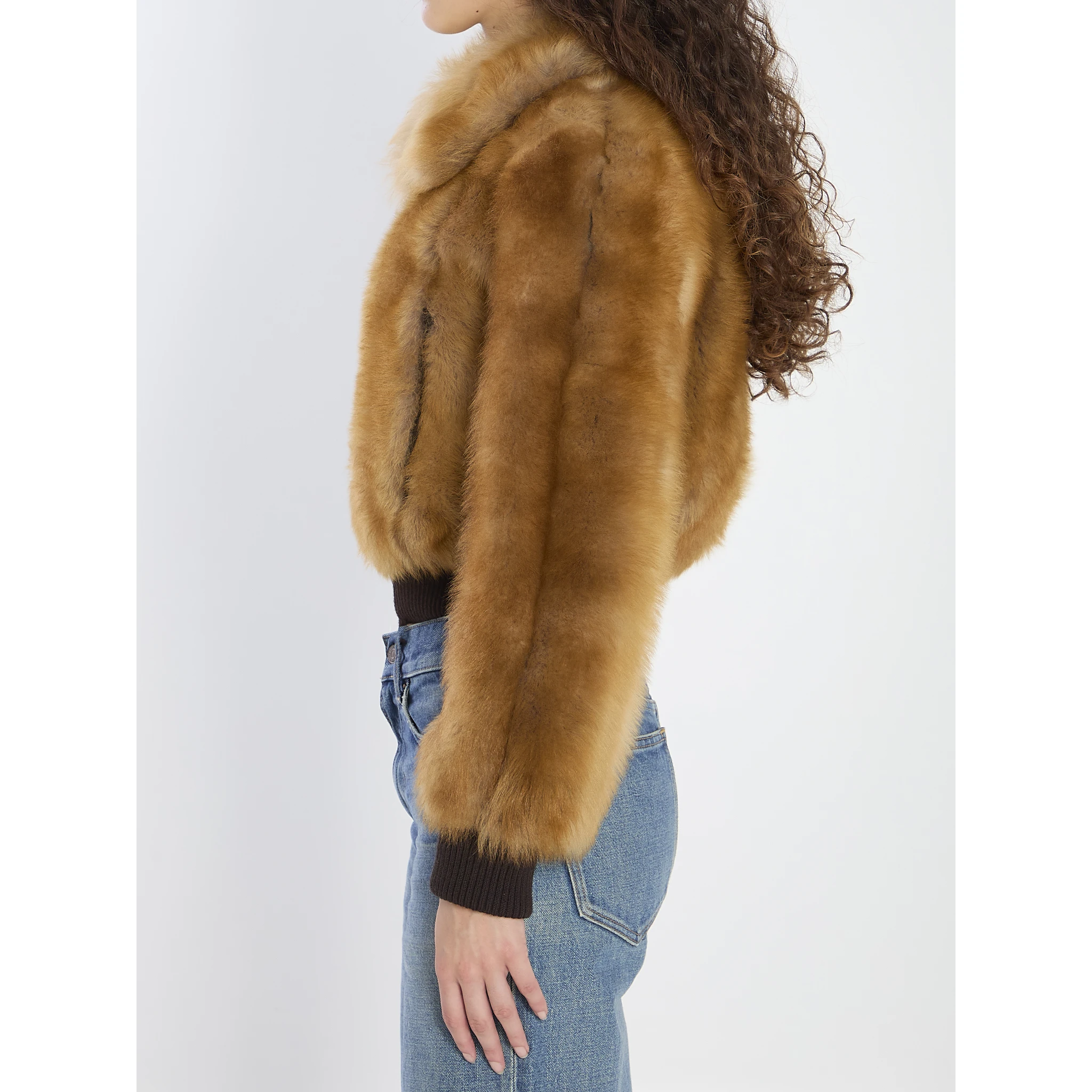 Bomber jacket in shearling