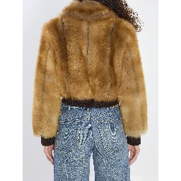 Bomber jacket in shearling